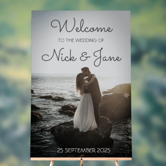 Aangepaste Acryl Huwelijk Welkom Teken voor Paar Acryl Bord (Neutraal)