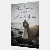 Aangepaste Acryl Huwelijk Welkom Teken voor Paar Bord (Hoek)