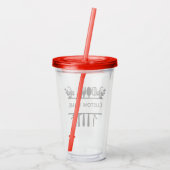 Aangepaste Acryl Naam Tumbler Drinkbeker (Achterkant)
