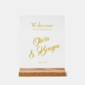 Aangepaste Acryl Sign-11 "x14" bruiloft of eveneme Acryl Bord (Voorkant)