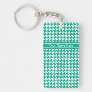Aangepaste Acryl Sleutelhanger, Emerald Dogtooth C Sleutelhanger