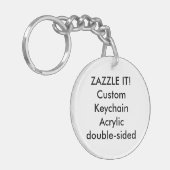 Aangepaste acryl Sleutelhanger Key Ring Blank Sjab (Voorkant Links)