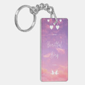 Aangepaste Acryl Sleutelhanger - Uniek Ontwerp (Voorkant Links)