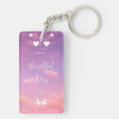 Aangepaste Acryl Sleutelhanger - Uniek Ontwerp (achterkant)