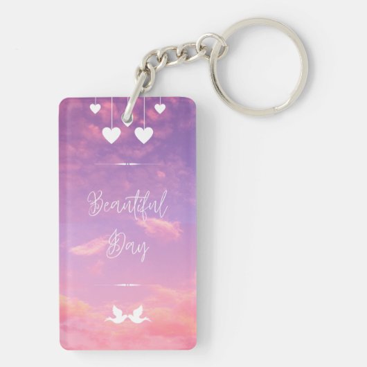 Aangepaste Acryl Sleutelhanger - Uniek Ontwerp (achterkant)