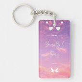 Aangepaste Acryl Sleutelhanger - Uniek Ontwerp (Voorkant)