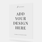 Aangepaste Acryl Teken Printing 18x24" Doorschijne Acryl Bord (Hoek)