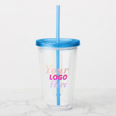 Aangepaste Acryl Tumblers met Zakelijke Logo Acryl Drinkbeker (Voorkant)