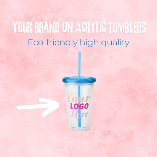 Aangepaste Acryl Tumblers met Zakelijke Logo Drinkbeker