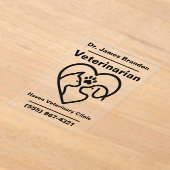 Aangepaste Acryl Veterinaire Kantoor Teken Uitnodigingen (Laagn)