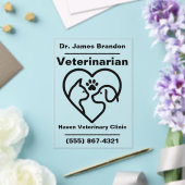 Aangepaste Acryl Veterinaire Kantoor Teken Uitnodigingen (Insitu (Huwelijk))