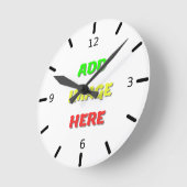 Aangepaste acrylwandklok ronde klok (Hoek)