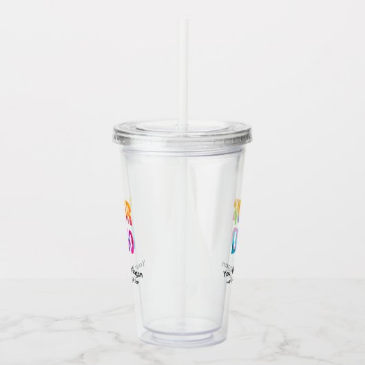 Aangepaste actie voor bedrijven met Logo Acryl Drinkbeker (Rechts)