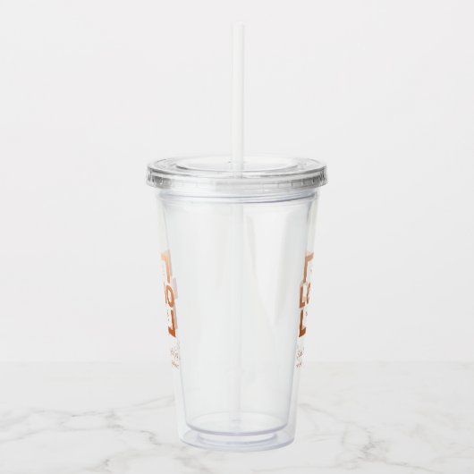 Aangepaste actie voor bedrijven met Logo Acryl Drinkbeker (Rechts)