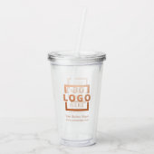 Aangepaste actie voor bedrijven met Logo Acryl Drinkbeker (Achterkant)