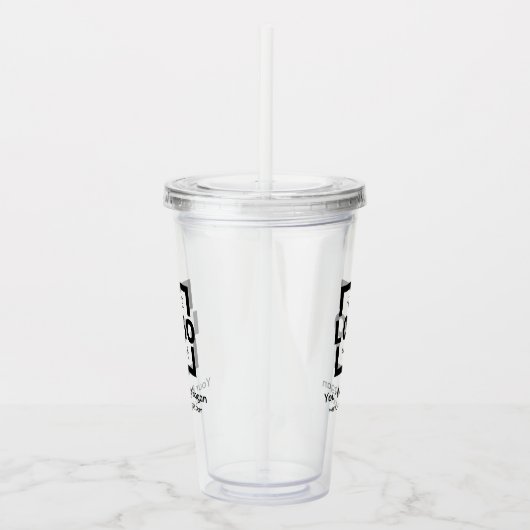 Aangepaste actie voor bedrijven met Logo Acryl Drinkbeker (Rechts)