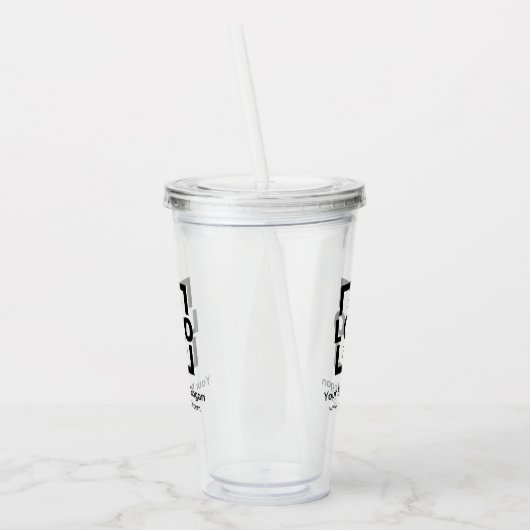 Aangepaste actie voor bedrijven met Logo Acryl Drinkbeker (Links)
