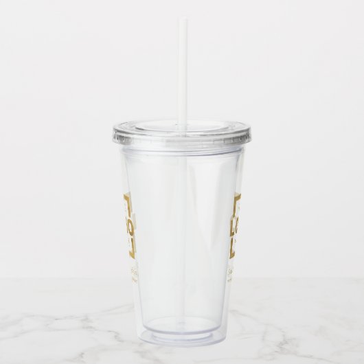 Aangepaste actie voor bedrijven met Logo Acryl Drinkbeker (Rechts)