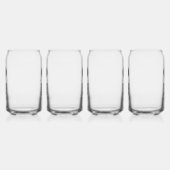 Aangepaste actie voor bedrijven met Logo Blikvorm Glas (Rechts)