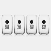 Aangepaste actie voor bedrijven met Logo Blikvorm Glas (Voorkant)