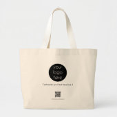 Aangepaste actie voor bedrijven met Logo Grote Tote Bag (Voorkant)