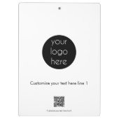 Aangepaste actie voor bedrijven met Logo Klembord (Achterkant)