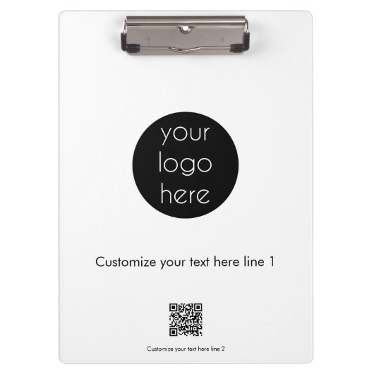 Aangepaste actie voor bedrijven met Logo Klembord (Voorkant)