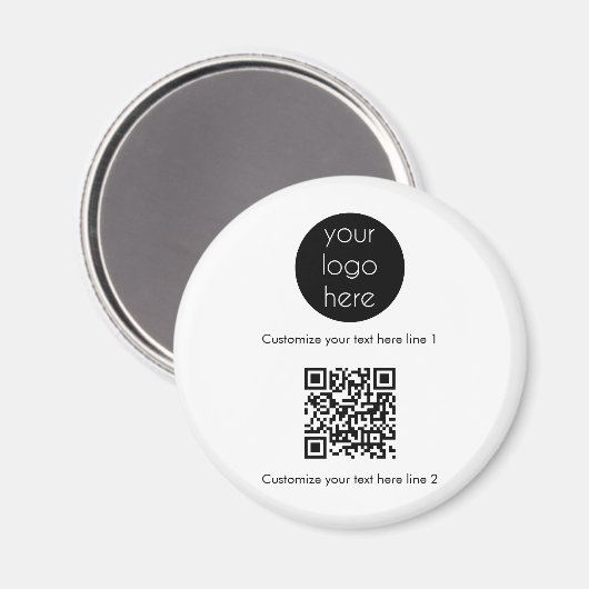 Aangepaste actie voor bedrijven met Logo Magneet (Voorkant / Achterkant)