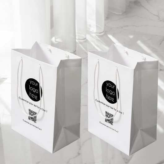 Aangepaste actie voor bedrijven met Logo Medium Cadeauzakje