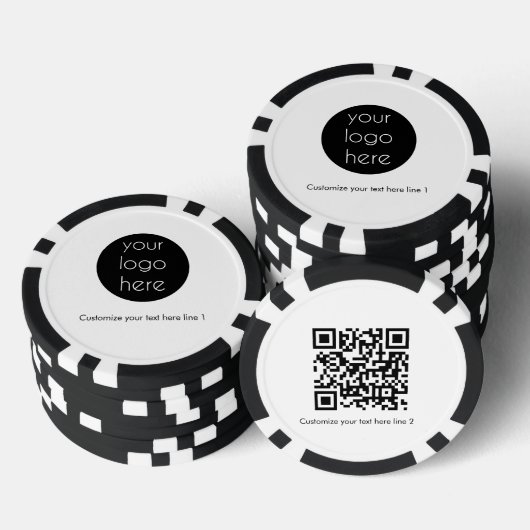 Aangepaste actie voor bedrijven met Logo Poker Chips (Opstapeling)