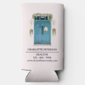 Aangepaste actie voor Estate Agent Seltzer Blikjeskoeler (Achterkant)