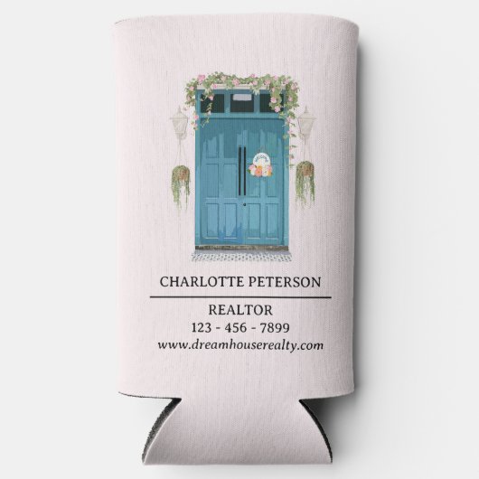 Aangepaste actie voor Estate Agent Seltzer Blikjeskoeler (Voorkant)