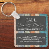 Aangepaste actie voor Restate Agent Realtor Sleutelhanger (Voorkant)