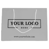 Aangepaste actie voor zakelijke Logo Groot Cadeauzakje (Voorkant)