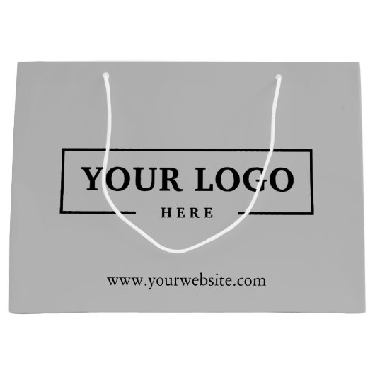 Aangepaste actie voor zakelijke Logo Groot Cadeauzakje (Voorkant)