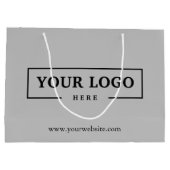 Aangepaste actie voor zakelijke Logo Groot Cadeauzakje (Achterkant)