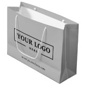 Aangepaste actie voor zakelijke Logo Groot Cadeauzakje (Voorkant Gekanteld)