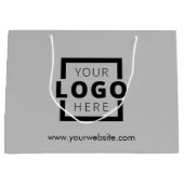 Aangepaste actie voor zakelijke Logo Groot Cadeauzakje (Voorkant)