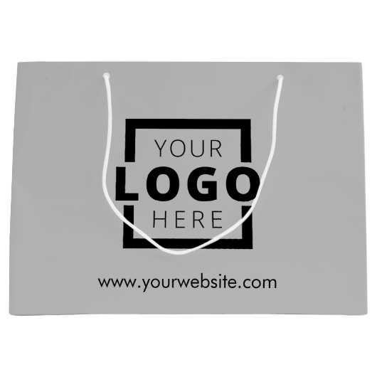 Aangepaste actie voor zakelijke Logo Groot Cadeauzakje (Voorkant)
