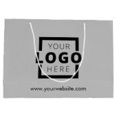 Aangepaste actie voor zakelijke Logo Groot Cadeauzakje (Achterkant)