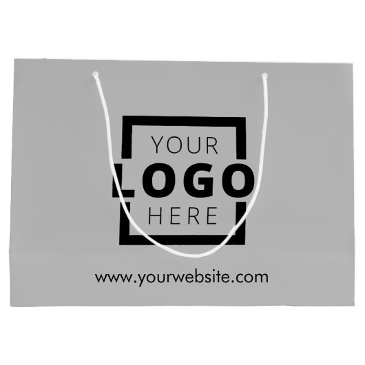 Aangepaste actie voor zakelijke Logo Groot Cadeauzakje (Achterkant)