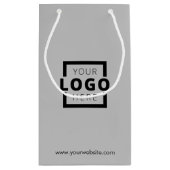 Aangepaste actie voor zakelijke Logo Klein Cadeauzakje (Achterkant)