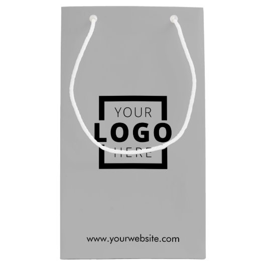 Aangepaste actie voor zakelijke Logo Klein Cadeauzakje (Achterkant)