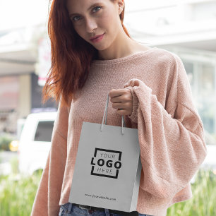 Aangepaste actie voor zakelijke Logo Medium Cadeauzakje