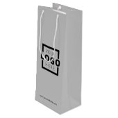 Aangepaste actie voor zakelijke Logo Wijn Cadeautas (Achterkant Gekanteld)