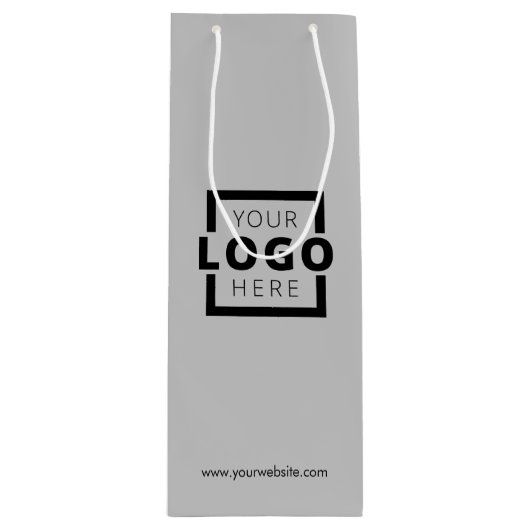 Aangepaste actie voor zakelijke Logo Wijn Cadeautas (Voorkant)