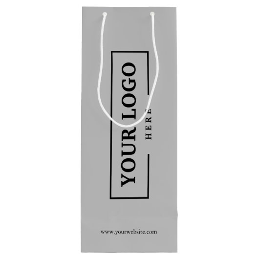 Aangepaste actie voor zakelijke Logo Wijn Cadeautas (Achterkant)