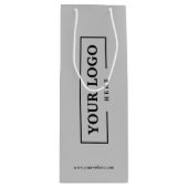 Aangepaste actie voor zakelijke Logo Wijn Cadeautas (Voorkant)