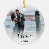 Aangepaste actieffoto keramisch ornament (Achterkant)