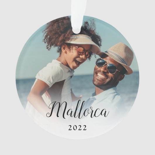 Aangepaste actieffoto ornament (voorkant)